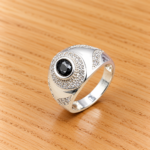 Elegance in Silver: A Gents Ring to Command Attention