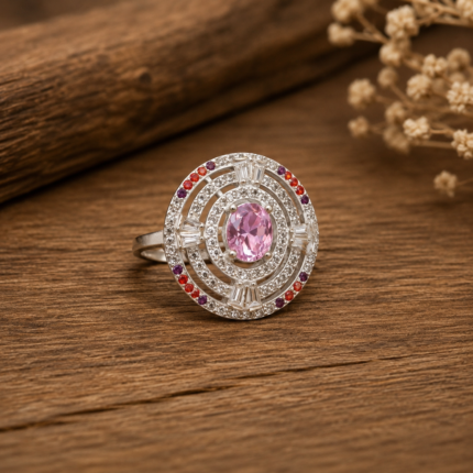 Whispering Breeze: Silver Swirl Ring