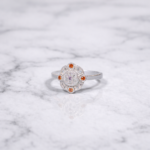 Serenity Shimmer: Silver Aquamarine Ring