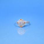 Serenity Shimmer: Silver Aquamarine Ring