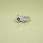 Starlight Whispers: Silver Opal Ring