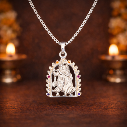 Divine Union: Radhe Krishna Pendant