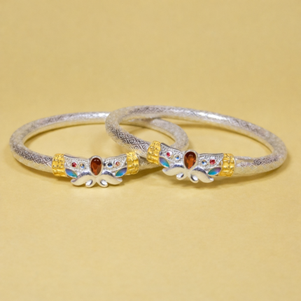 Silver Cascade: Silver Ladies' Kada