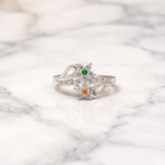 Ethereal Cascade: Silver Waterfall Ring