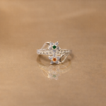 Ethereal Cascade: Silver Waterfall Ring