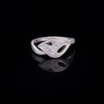 Luminous Echoes: Silver Ring of Timeless Glamour