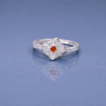 Lunar Embrace: Silver Moonstone Ring