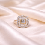 Lunar Glow: Silver Moonstone Ring