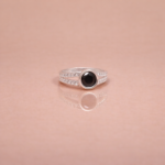 Lunar Whispers: Silver Moonstone Ring