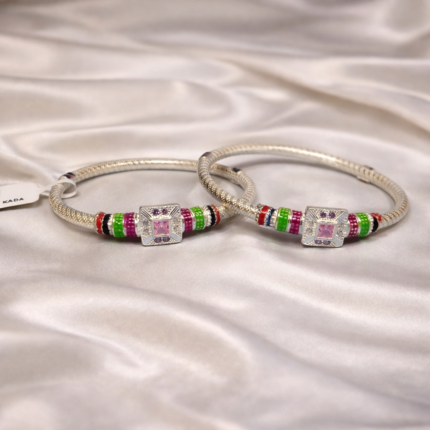 Silver Splendor: Silver Ladies' Kada