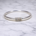 Serenity Shine: Silver Women's Bangle