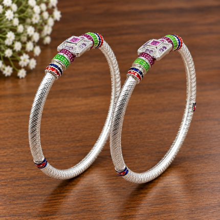 Silver Splendor: Silver Ladies' Kada