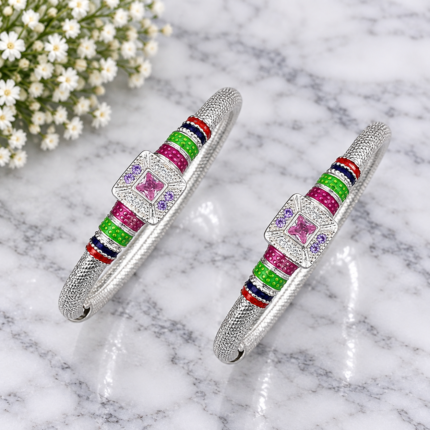 Silver Splendor: Silver Ladies' Kada