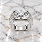 Majestic Masculinity: Sterling Silver Men's Ring