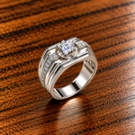 Majestic Masculinity: Sterling Silver Men's Ring