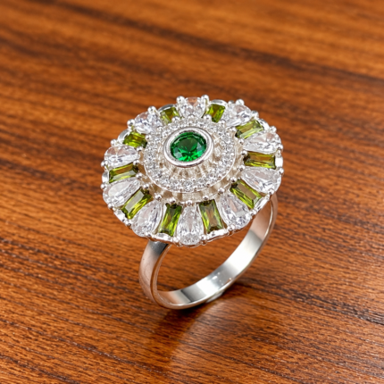 Whispering Breeze: Silver Leaf Ring