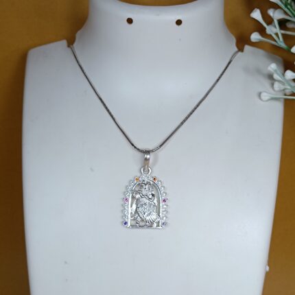 Divine Union: Radhe Krishna Pendant (Without Chain)