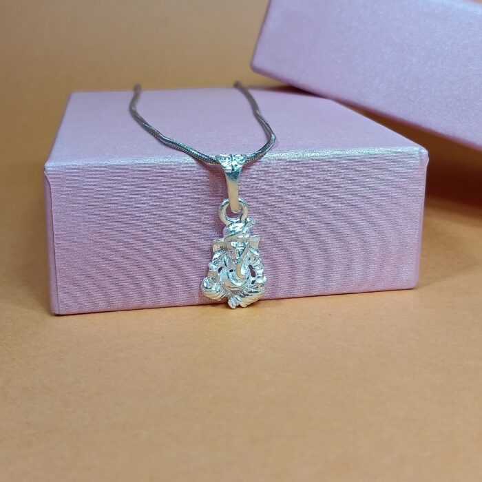 Divine Guardian: Ganesha Pendant (Without Chain)