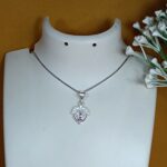 Silver Serenity: Artisan-Crafted Pendant