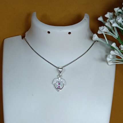 Silver Serenity: Artisan-Crafted Pendant