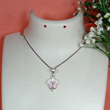 Silver Serenity: Artisan-Crafted Pendant