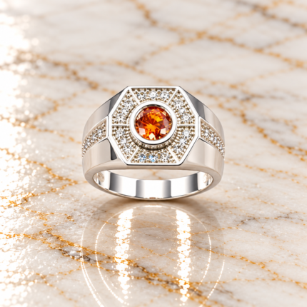 Stately Silver: A Timeless Gents' Ring for the Modern Gentleman