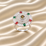 Elegance in Silver: Silver Ring with Intricate Design