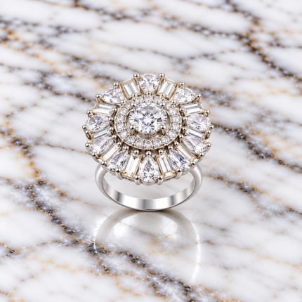 Eternal Elegance: Silver Solitaire Ring