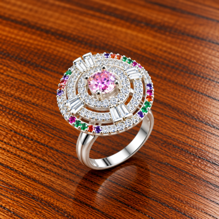 Whispering Breeze: Silver Swirl Ring
