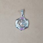 Sacred Silhouette: Silver OM Pendant