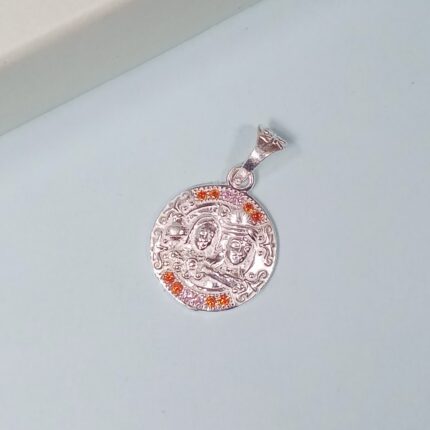 Serenity in Silver: Intricate Pendant