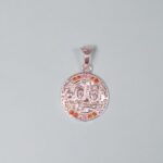 Serenity in Silver: Intricate Pendant