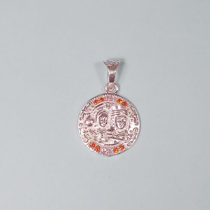 Serenity in Silver: Intricate Pendant