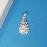 Divine Prosperity: Silver Laxmi Pendant