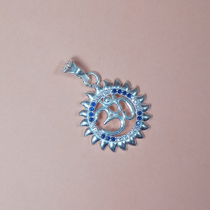 Divine Harmony: Silver OM Pendant
