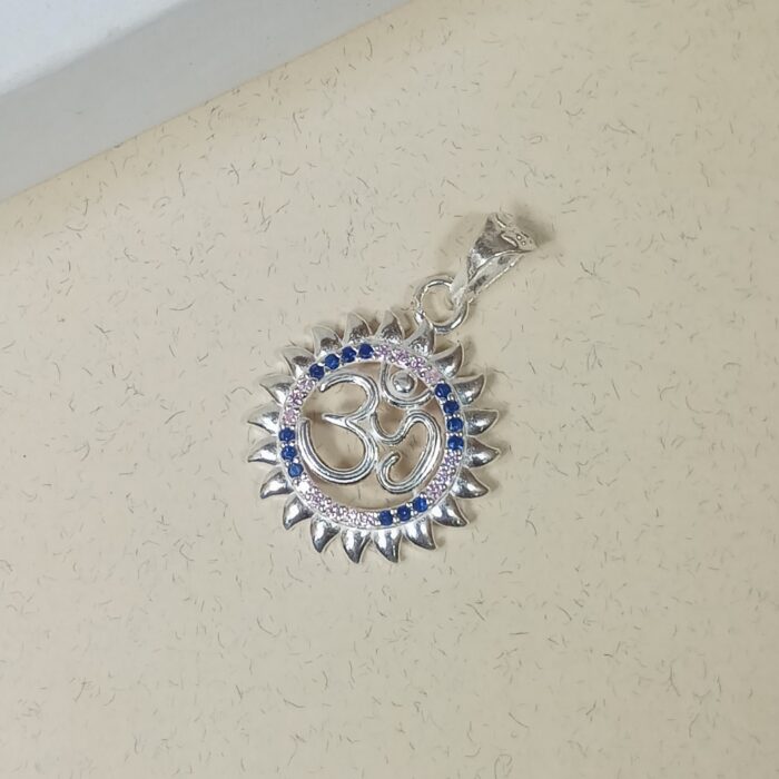 Divine Harmony: Silver OM Pendant