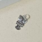 Sinister Seduction: Silver Devil Mouth Pendant