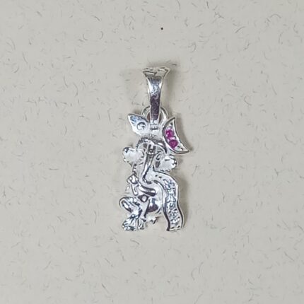 Divine Blessings: Silver Ganesh Pendant