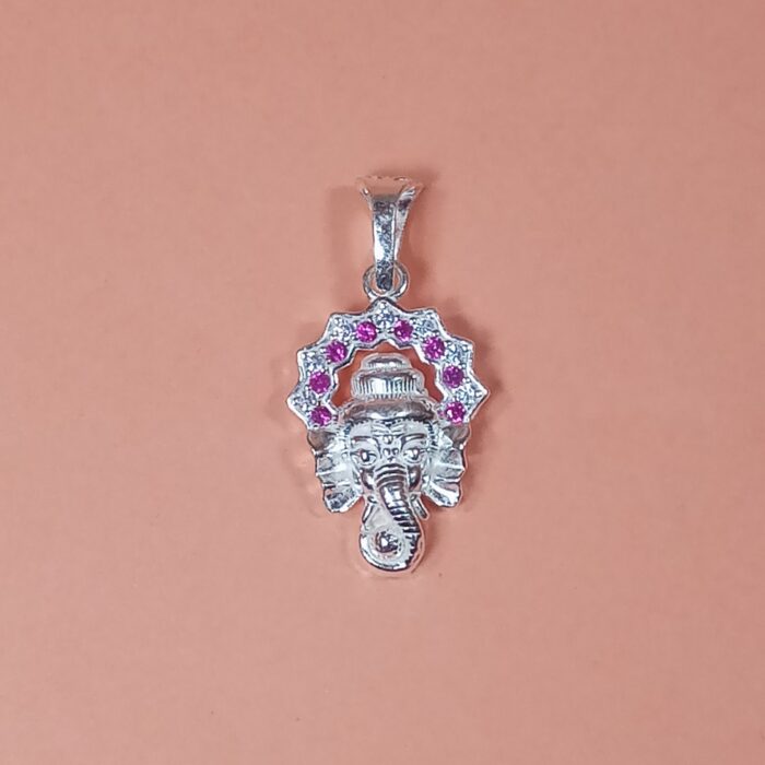 Divine Blessings: Silver Ganesh Pendant