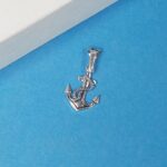 Steadfast Strength: Silver Anchor Pendant