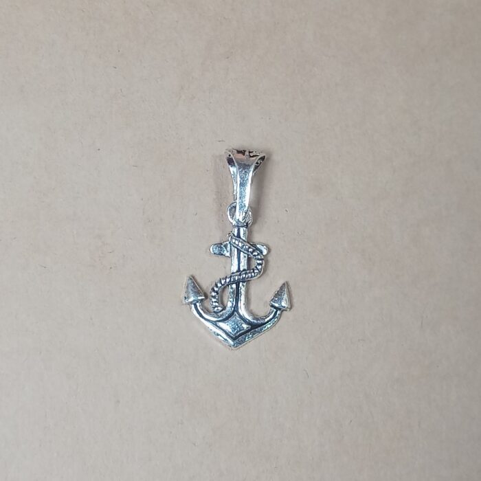 Steadfast Strength: Silver Anchor Pendant