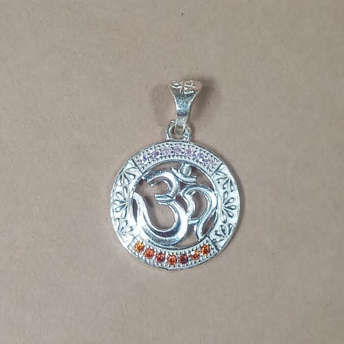 Sacred Serenity: Silver OM Pendant