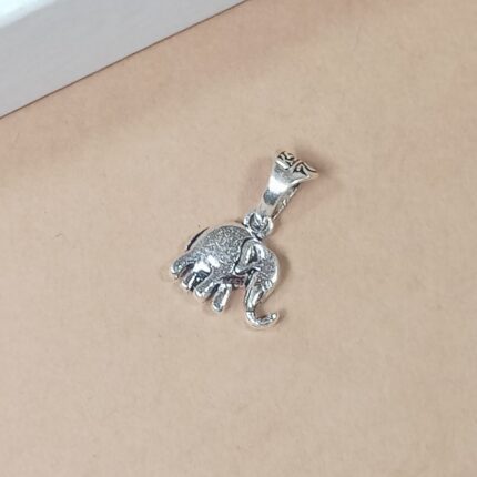 Majestic Guardian: Silver Elephant Pendant