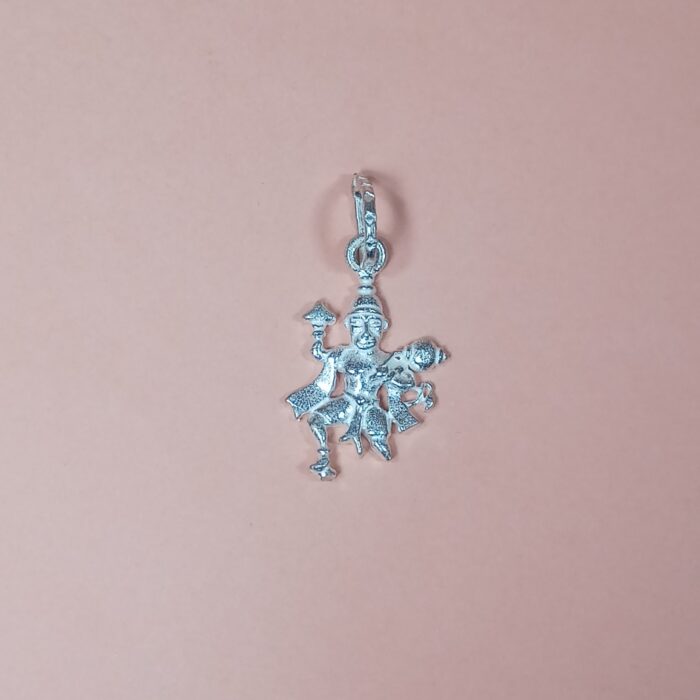 Divine Radiance: Silver Shrinath Pendant