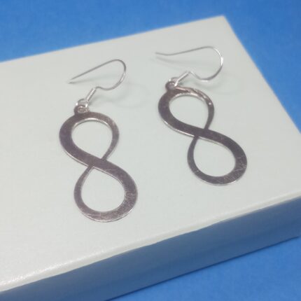 Eternal Embrace: 925 Sterling Silver Infinity Earrings