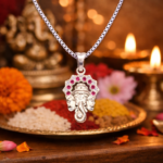 Divine Blessings: Silver Ganesh Pendant