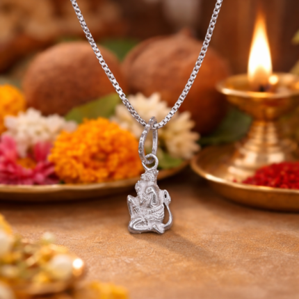 Strength in Silver: Silver Hanuman Pendant