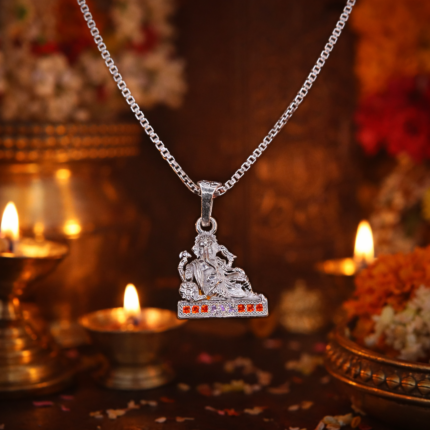 Divine Prosperity: Silver Ganesh Pendant