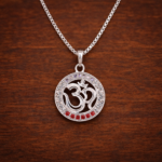 Sacred Serenity: Silver OM Pendant