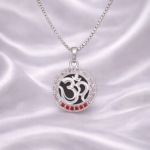 Sacred Serenity: Silver OM Pendant